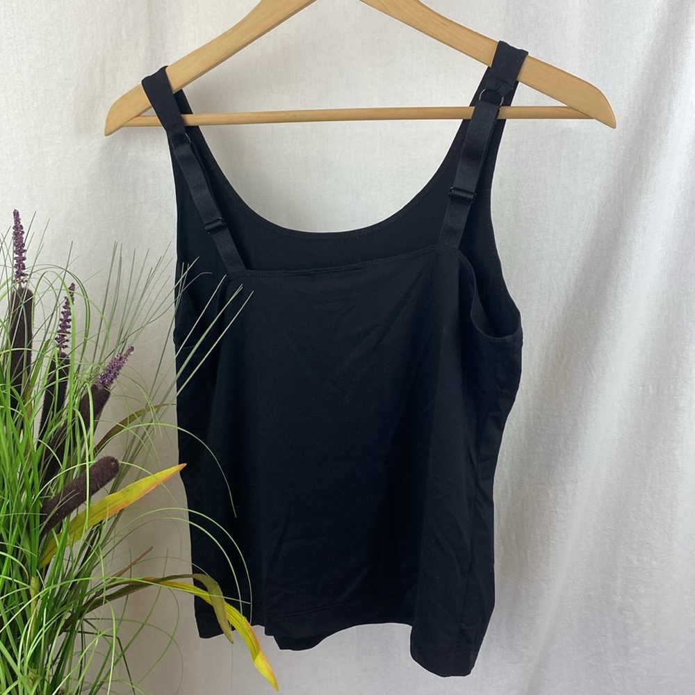 Chico’s Black Basic Adjustable Shoulder Tank Top … - image 2